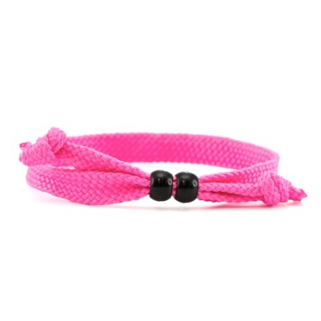 Bracelet personnalisable Mitjansi Matières : polyester Couleurs : noir personnalisation rapide en France