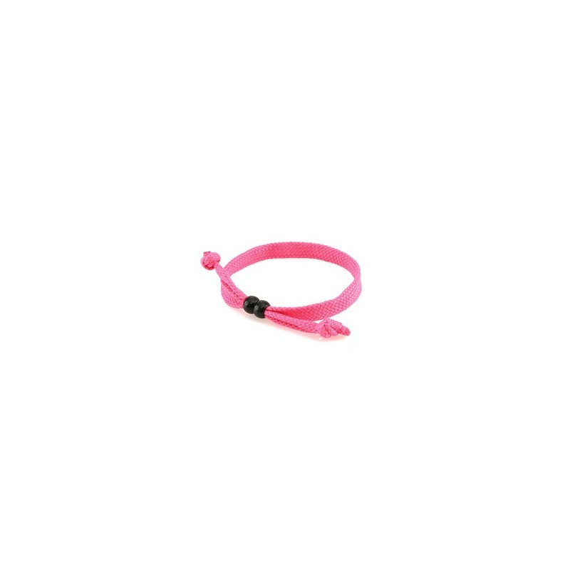 Bracelet personnalisable Mitjansi Matières : polyester Couleurs : noir cadeau affaires élégant