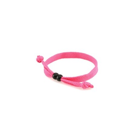 Bracelet personnalisable Mitjansi Matières : polyester Couleurs : noir cadeau affaires élégant