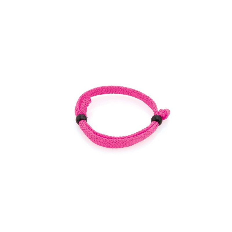 Bracelet personnalisable Mitjansi Matières : polyester Couleurs : noir personnalisation sur mesure