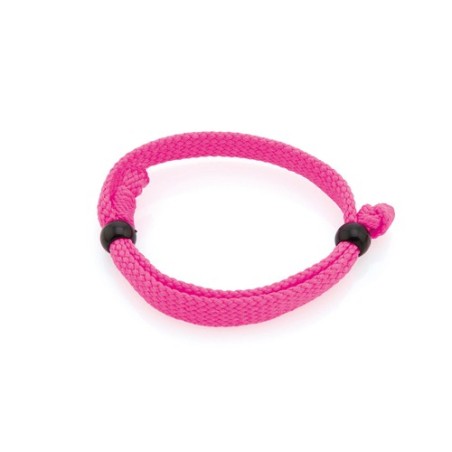 Bracelet personnalisable Mitjansi Matières : polyester Couleurs : noir personnalisation sur mesure
