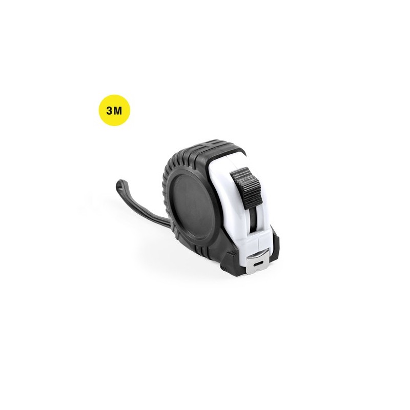 Mètre Personnalisé Publicitaire 3m Grade Couleurs : blanc cadeau collaborateur premium