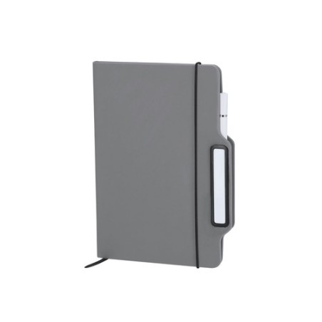 Bloc Notes Personnalisé Économique Support Cruas Matières : PU Couleurs : gris goodies entreprise design