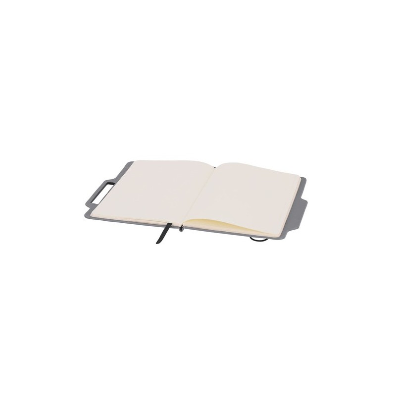 Bloc Notes Personnalisé Économique Support Cruas Matières : PU Couleurs : gris personnalisable avec votre logo
