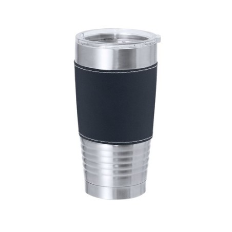 Verre Thermique Personnalisé Économique Zuncex Matières : acier inoxydable Couleurs : noir objet promotionnel éco-responsable
