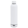 Bidon thermique  avec haut-parleurs personnalisés Meflex Matières : acier inoxydable Couleurs : blanc objet publicitaire robuste