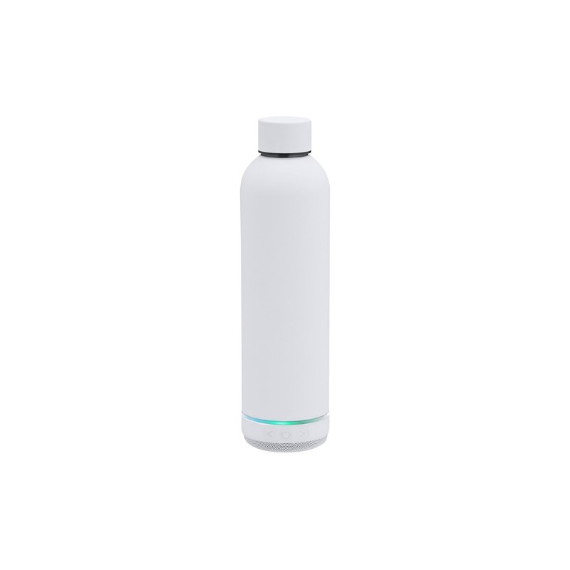Bidon thermique  avec haut-parleurs personnalisés Meflex Matières : acier inoxydable Couleurs : noir livraison express 24h 48h