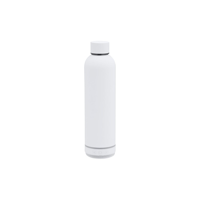 Bidon thermique  avec haut-parleurs personnalisés Meflex Matières : acier inoxydable Couleurs : noir personnalisation sur mesure