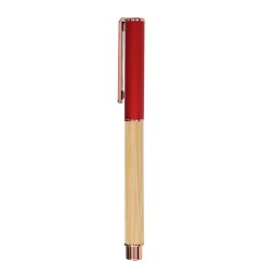 Roller personnalisé pas cher Bobbin Matières : bambou Couleurs : rouge personnalisation rapide en France