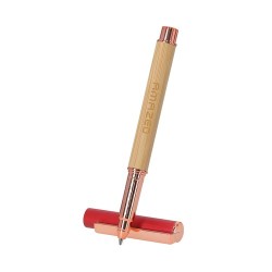 Roller personnalisé pas cher Bobbin Matières : bambou Couleurs : rouge personnalisation sur mesure