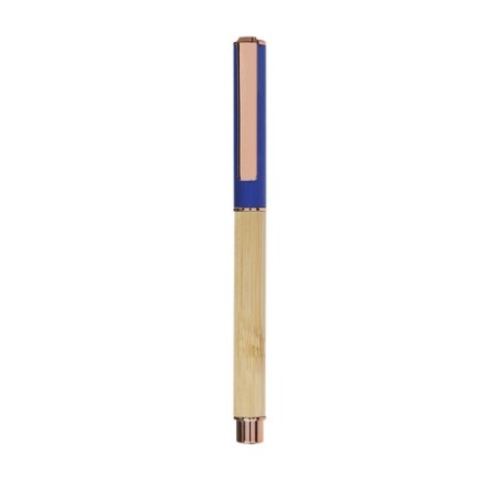 Roller personnalisé pas cher Bobbin Matières : bambou Couleurs : bleu cadeau entreprise pas cher
