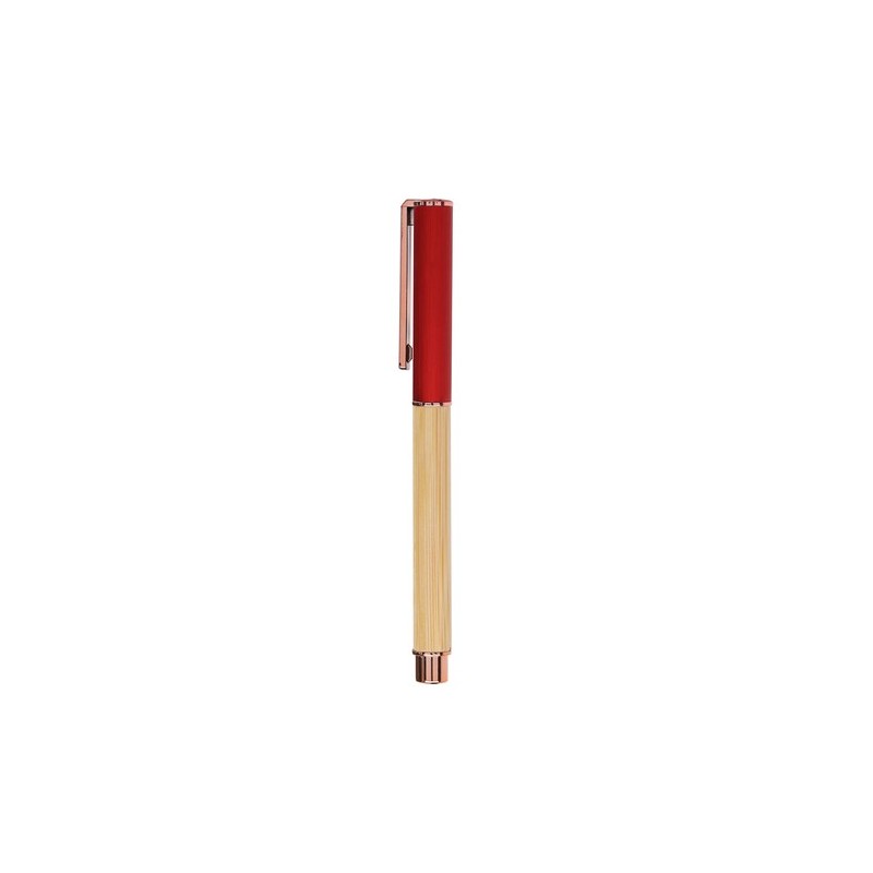 Roller personnalisé pas cher Bobbin Matières : bambou Couleurs : bleu cadeau collaborateur premium