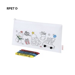 Trousse personnalisée pas cher Flemenk Matières : PET recyclé Couleurs : blanc 2