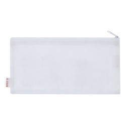 Trousse personnalisée pas cher Flemenk Matières : PET recyclé Couleurs : blanc marquage laser ultra précis