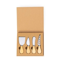 Set Éco-responsable de Fromages Personnalisé - Kubin Matières : bois 2