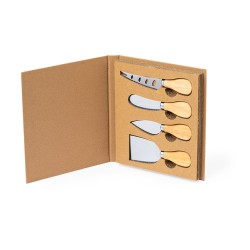 Set Éco-responsable de Fromages Personnalisé - Kubin Matières : bois cadeau entreprise pas cher