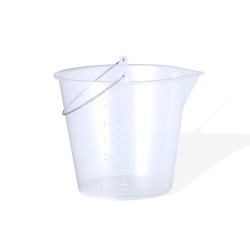 Seau Mesureur Pratique et Transparent 6L Personnalisé Manson Matières : polypropylène (PP) marquage laser ultra précis