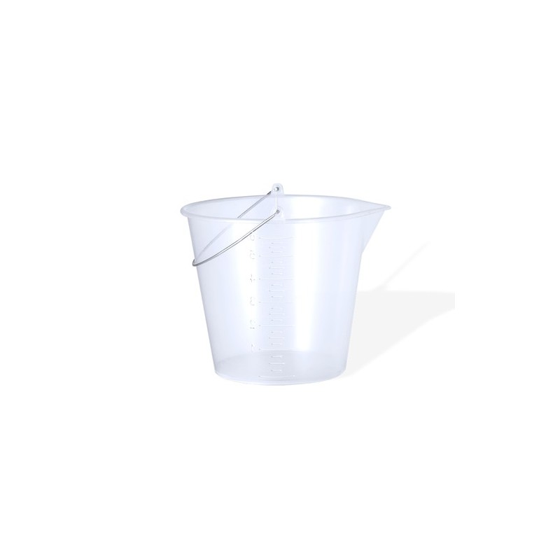 Seau Mesureur Pratique et Transparent 6L Personnalisé Manson Matières : polypropylène (PP) marquage laser ultra précis