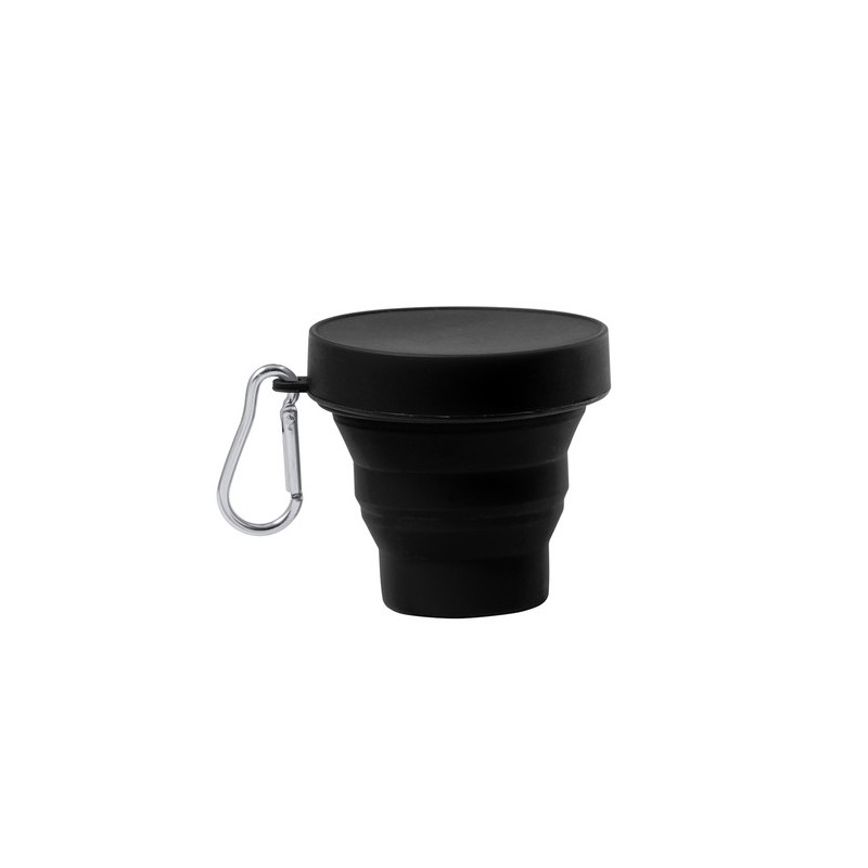 Gobelet Réutilisable Incassable Personnalisé Pliable Klimt Matières : silicone Couleurs : rouge objet promotionnel éco-responsab
