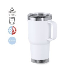 Tasse Isotherme Éco-responsable Personnalisée - Paster Couleurs : gris Matières : acier inoxydable recyclé 2