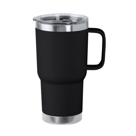 Tasse Isotherme Éco-responsable Personnalisée - Paster Couleurs : gris Matières : acier inoxydable recyclé impression haute défi