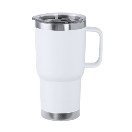 Tasse Isotherme Éco-responsable Personnalisée - Paster Couleurs : blanc Matières : acier inoxydable recyclé goodies publicitaire