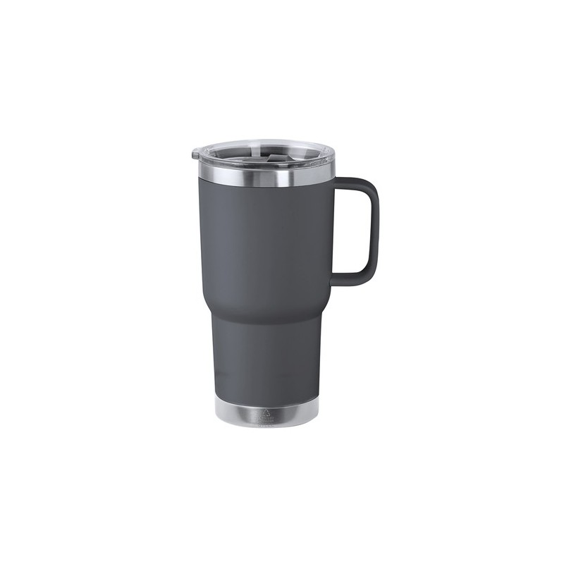 Tasse Isotherme Éco-responsable Personnalisée - Paster Couleurs : blanc Matières : acier inoxydable recyclé personnalisation rap
