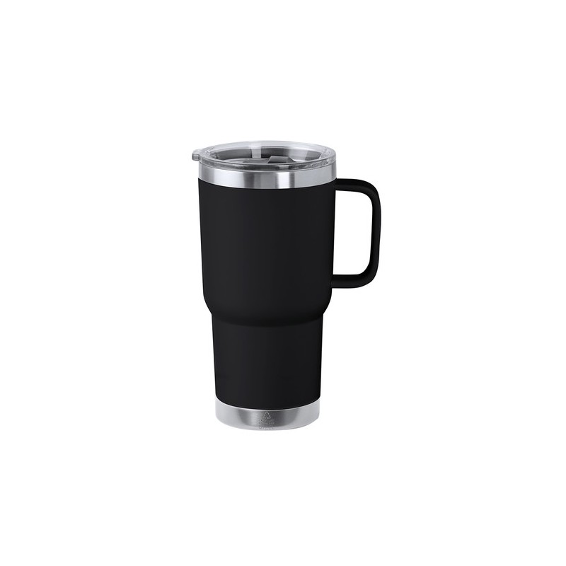 Tasse Isotherme Éco-responsable Personnalisée - Paster Couleurs : bleu marine Matières : acier inoxydable recyclé marquage laser