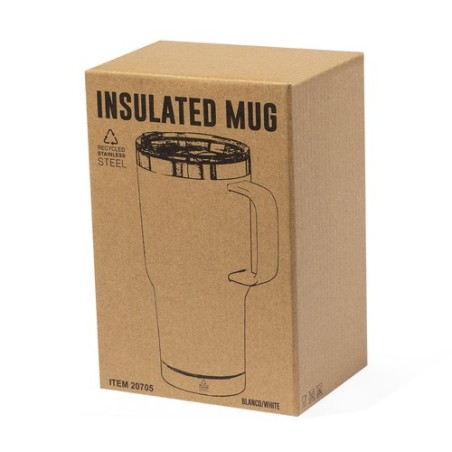 Tasse Isotherme Éco-responsable Personnalisée - Paster Couleurs : bleu marine Matières : acier inoxydable recyclé objet promo pe