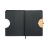 Carnet A5 Éco-responsable et Personnalisé 80 pages lignées RPET BLAMA Matières : papier Couleurs : noir impression haute définit