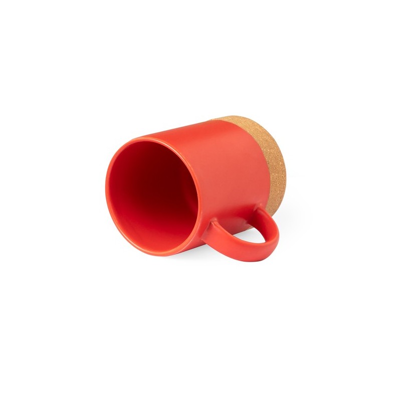 Tasse Éco-responsable Personnalisée Chic Melmak à Petit Prix Matières : liège Couleurs : rouge goodies entreprise design