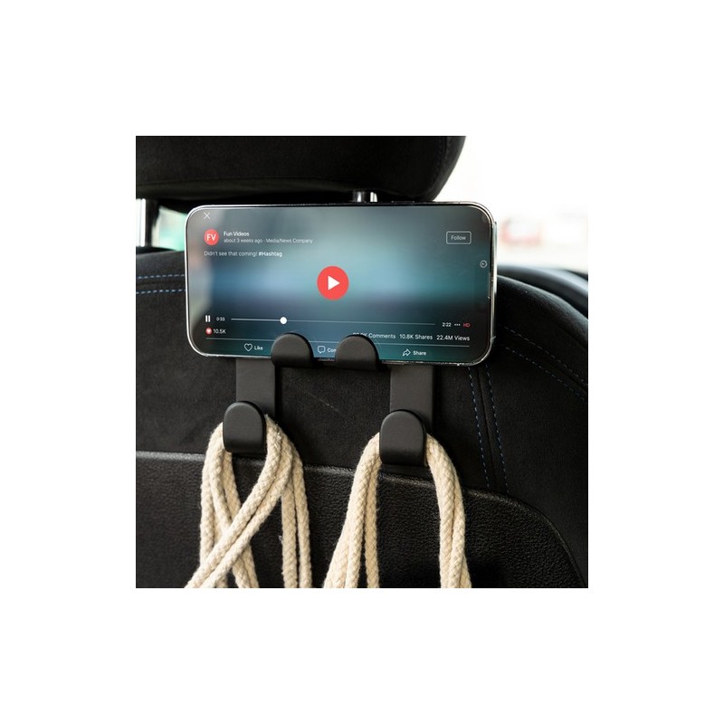Support Porte-téléphone Auto Personnalisé Pratique Dazler pas cher Couleurs : noir goodies publicitaire événementiel