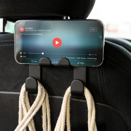 Support Porte-téléphone Auto Personnalisé Pratique Dazler pas cher Couleurs : noir goodies publicitaire événementiel