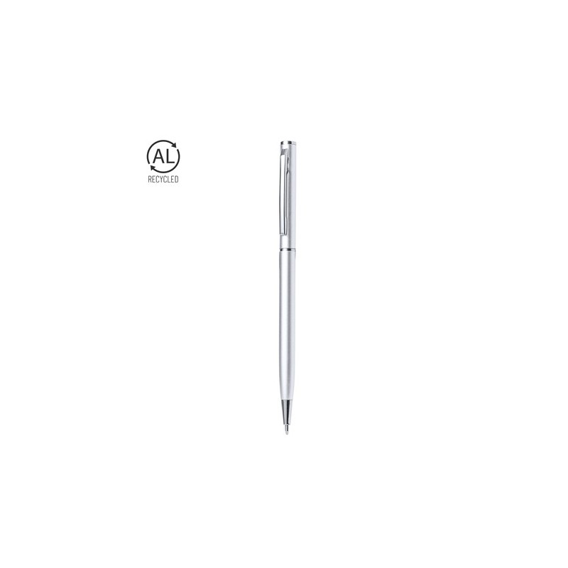 Stylo Éco-responsable Personnalisable de la marque Reist Matières : aluminium recyclé  Couleurs : argenté personnalisable avec v