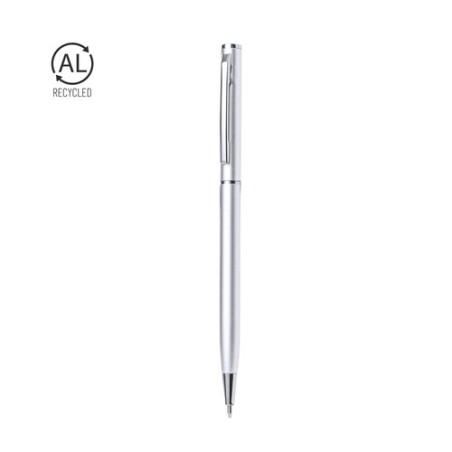 Stylo Éco-responsable Personnalisable de la marque Reist Matières : aluminium recyclé  Couleurs : argenté personnalisable avec v
