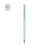 Stylo Éco-responsable Personnalisable de la marque Reist Matières : aluminium recyclé  Couleurs : argenté personnalisable avec v