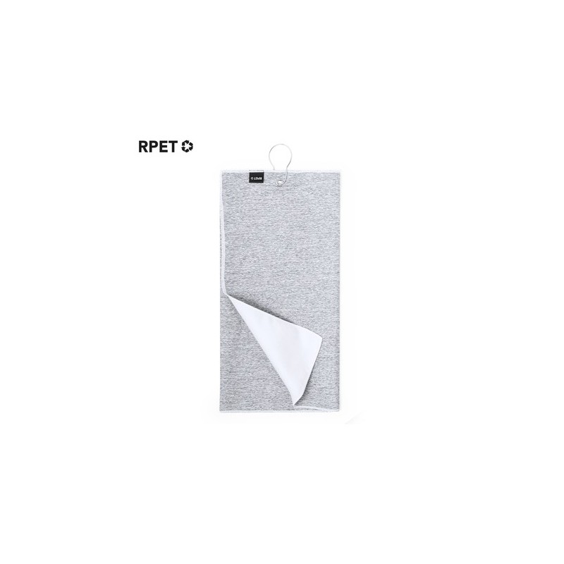 Serviette Éco-responsable et Pratique Personnalisée de Golf Brylix Couleurs : bleu marine Matières : polyester recyclé goodies p