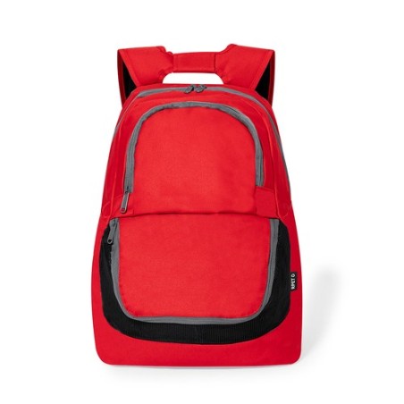 Sac à Dos Éco-responsable Pratique Personnalisé Storil pas cher Couleurs : rouge Matières : polyester recyclé