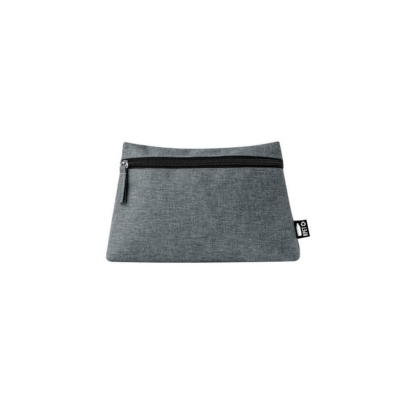 Trousse Éco-responsable Personnalisable Osoben Couleurs : gris Matières : polyester recyclé cadeau entreprise pas cher