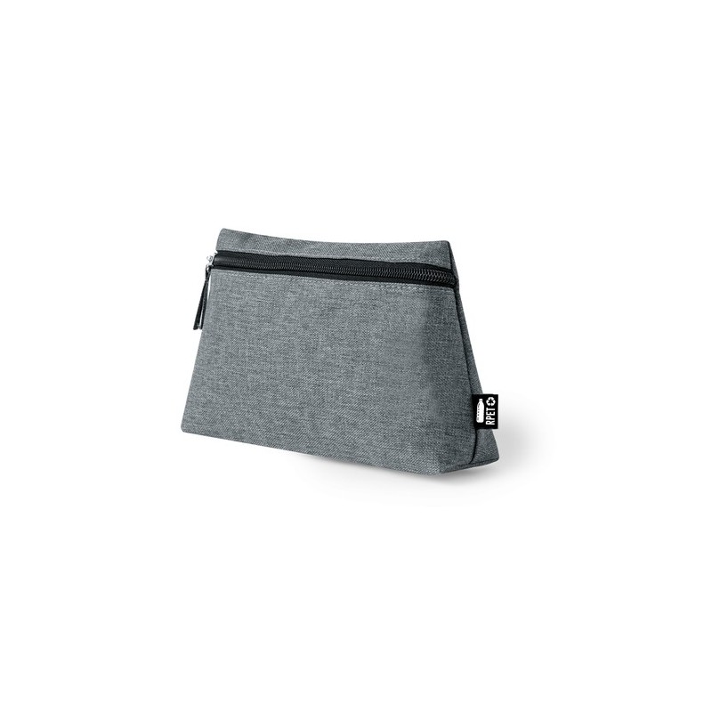 Trousse Éco-responsable Personnalisable Osoben Couleurs : gris Matières : polyester recyclé livraison express 24h 48h