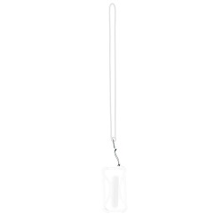 Lanyard Pratique Personnalisé pas cher - Kesey Matières : silicone Couleurs : blanc objet promotionnel éco-responsable