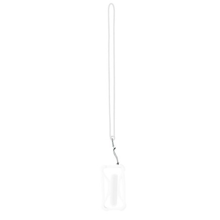 Lanyard Pratique Personnalisé pas cher - Kesey Matières : silicone Couleurs : blanc objet promotionnel éco-responsable