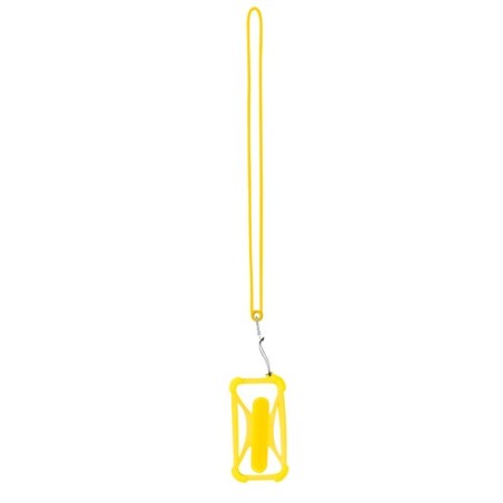Lanyard Pratique Personnalisé pas cher - Kesey Matières : silicone Couleurs : bleu marquage couleur éclatante