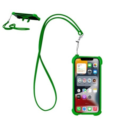 Lanyard Pratique Personnalisé pas cher - Kesey Matières : silicone Couleurs : rouge accessoire événementiel unique