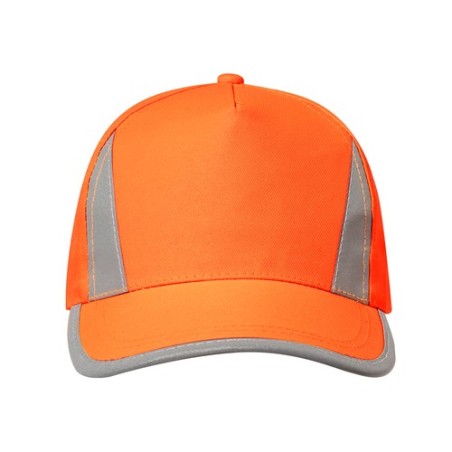 Casquette personnalisée sécurisée et stylée pas cher Brixa Matières : polyester Couleurs : bleu marquage couleur éclatante