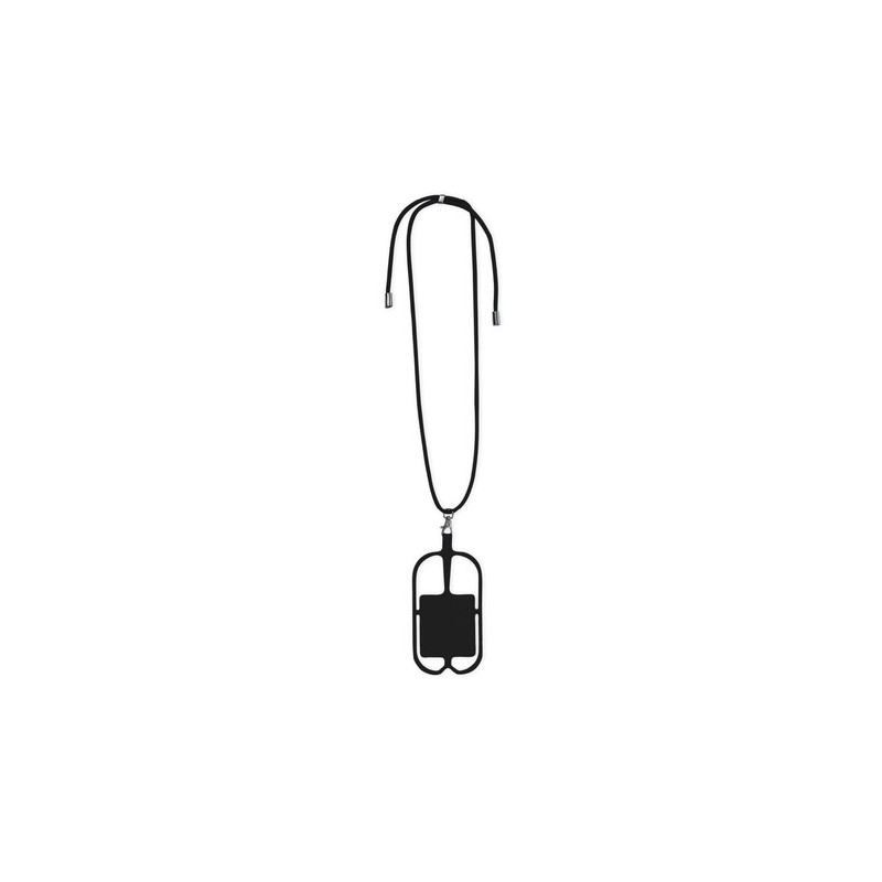 Lanyard Pratique et Personnalisé - Sebly Matières : silicone Couleurs : noir personnalisable avec votre logo