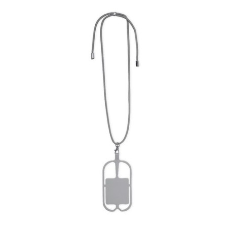Lanyard Pratique et Personnalisé - Sebly Matières : silicone Couleurs : noir marquage couleur éclatante