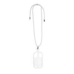 Lanyard Pratique et Personnalisé - Sebly Matières : silicone Couleurs : blanc marquage laser ultra précis