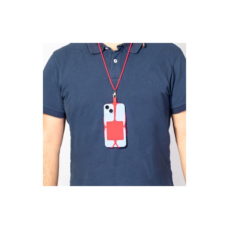 Lanyard Pratique et Personnalisé - Sebly Matières : silicone Couleurs : blanc goodies publicitaire événementiel