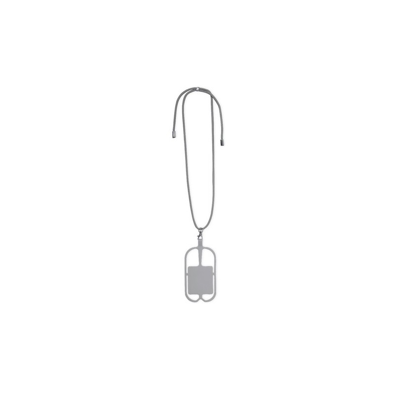 Lanyard Pratique et Personnalisé - Sebly Matières : silicone Couleurs : gris goodies publicitaire événementiel